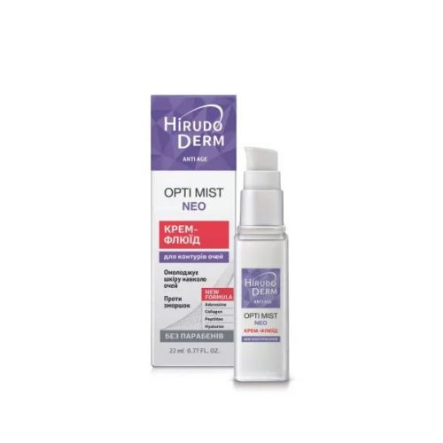 Биокон Крем для кожи вокруг глаз Hirudo Derm Anti Age Opti Mist Neo Для контуров глаз, 22мл  мініатюра фото 1