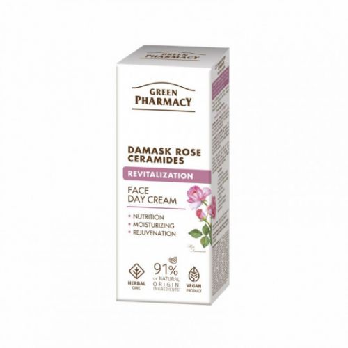 Green Pharmacy Дневной крем для лица Дамасская роза + керамиды, 50мл  мініатюра фото 1