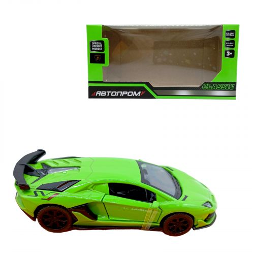 Машина мет.   "Lamborghini Aventador SVJ", (ЗЕЛЕНА)  мініатюра фото 1