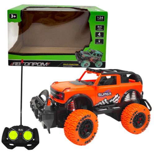 Машина на радіокеруванні "ДЖИП" (ПОМАРАНЧЕВИЙ)  мініатюра фото 1