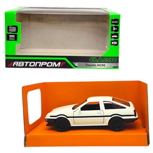 Машинка металева "АВТОПРОМ.  Toyota AE86" (БІЛА)  мініатюра фото 1