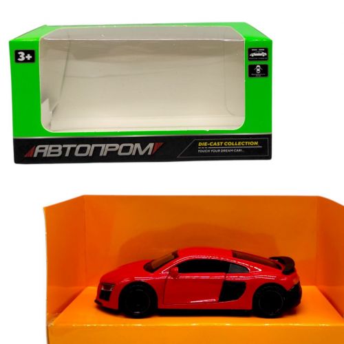Машинка металева "АВТОПРОМ.  AUDI R8" (ЧЕРВОНА)  мініатюра фото 1