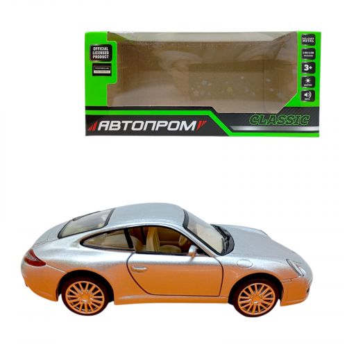 АВТОПРОМ 1:32  Porsche 911 Carrera S (СІРИЙ)  мініатюра фото 1