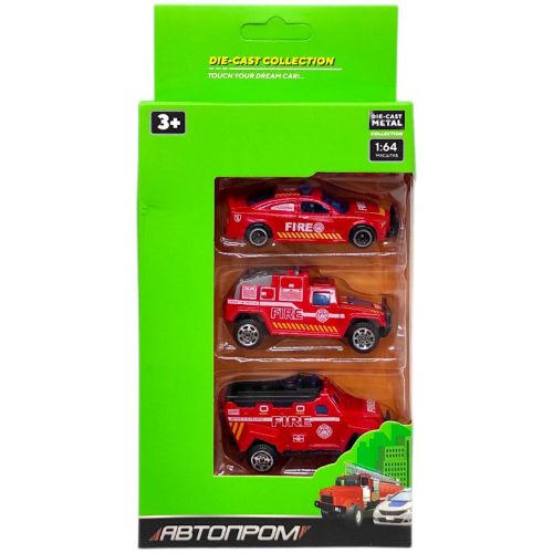 Набір машинок металевих "АВТОПРОМ" (ВИД 2)  мініатюра фото 1