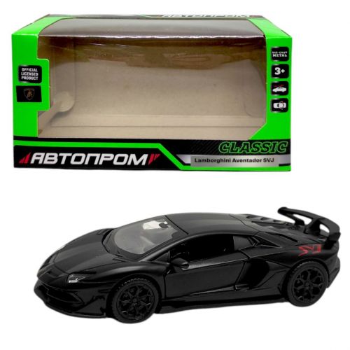 Машинка металева "АВТОПРОМ Lamborghini Aventador" (ЧОРНА)  мініатюра фото 1