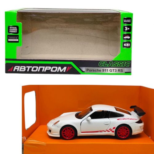 Машинка металева "АВТОПРОМ.  Porsche 911 GT3 RS" (БІЛИЙ)  мініатюра фото 1