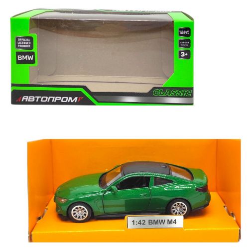Машинка металлическая "АВТОПРОМ.  BMW M4" (ЗЕЛЕНАЯ)  мініатюра фото 1