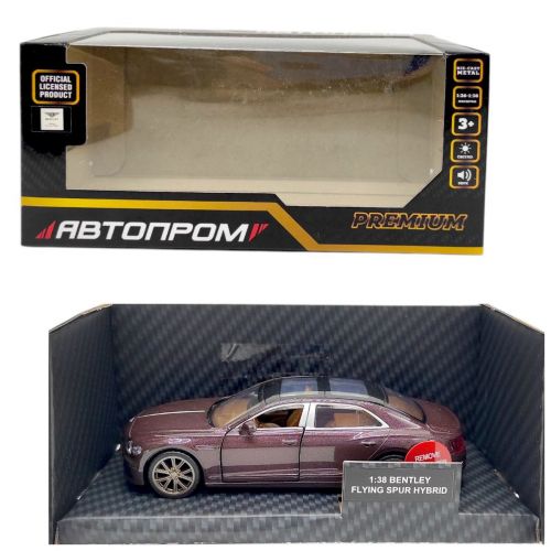 Машинка металева "АВТОПРОМ.  1:38 Bentley Flying Spur Hybrid" (БОРДО)  мініатюра фото 1