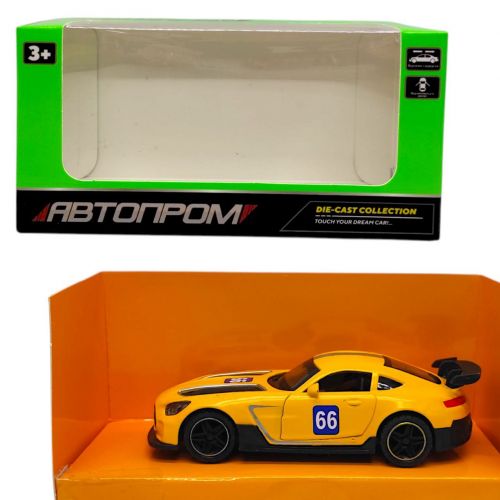 Машинка металева "АВТОПРОМ MERCEDES" (ЖОВТА)  мініатюра фото 1