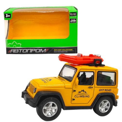 Машинка металева "АВТОПРОМ ДЖИП" (ЖОВТИЙ)  мініатюра фото 1