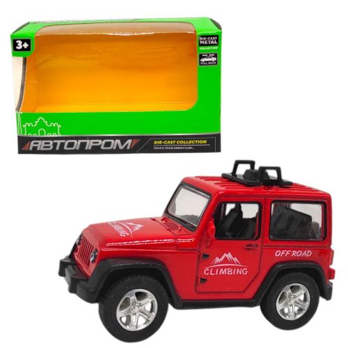 Машинка металева "АВТОПРОМ ДЖИП" (ЧЕРВОНИЙ)  мініатюра фото 1