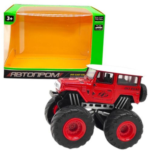 Машинка металева "АВТОПРОМ МОНСТР ТРАК" (ЧЕРВОНИЙ)  мініатюра фото 1