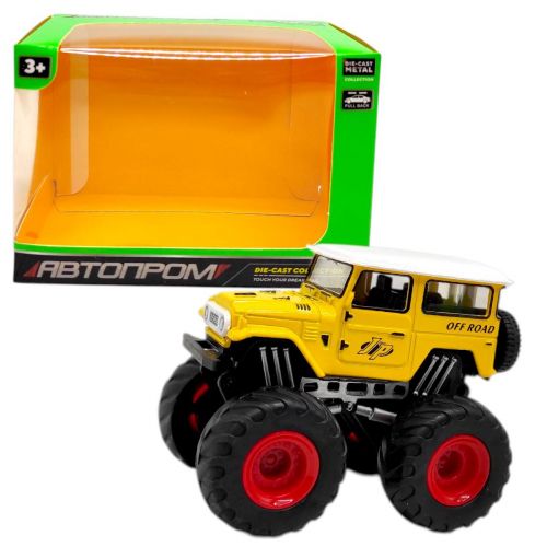 Машинка металева "АВТОПРОМ МОНСТР ТРАК" (ЖОВТИЙ)  мініатюра фото 1