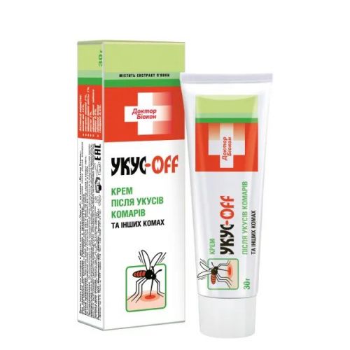 Біокон Засіб після укусів комах Доктор Біокон Крем після укусів комарів та інших комах, 30г  мініатюра фото 1