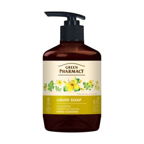 Green Pharmacy Рідке мило чистотіл та липа, 460мл  мініатюра фото 1