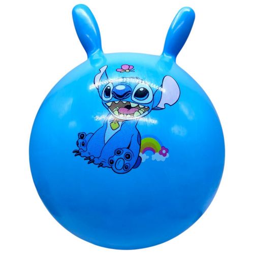 М`яч для фітнесу (фітбол) діаметр 45 см СТІЧ (СИНІЙ)  мініатюра фото 1