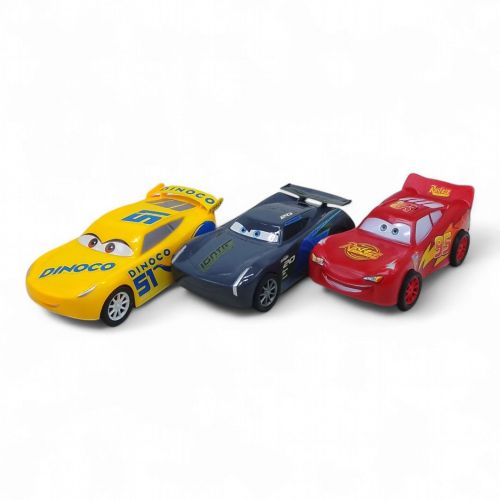 Уценка.  Уценка.  Набор машин Тачки инерция 3шт.  в пакете - поврежденная упаковка Нет одного колеса  мініатюра фото 1