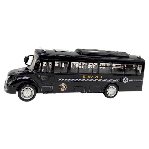 Машинка пластикова "Автобус S. W. A. T. " (ЧОРНИЙ)  мініатюра фото 1