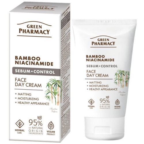 Green Pharmacy Денний крем для обличчя Бамбук + ніацинамід, 50мл  мініатюра фото 1