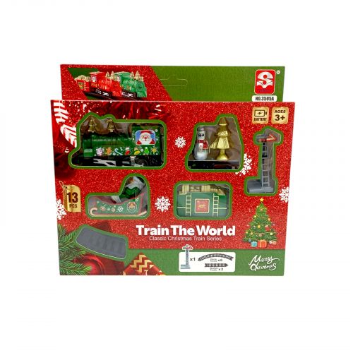 Музичний потяг в коробці (ЗЕЛЕНИЙ)  мініатюра фото 1