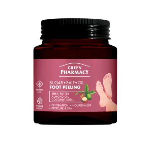 Green Pharmacy Масляний цукрово-сольовий скраб для ніг, 300мл  мініатюра фото 1