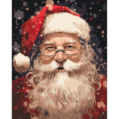 Картина за номерами "Чарівний Санта" 40х50 см  мініатюра фото 1