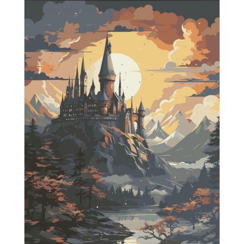 Картина за номерами "Школа чарів і чаклунства" 40x50 см  мініатюра фото 1