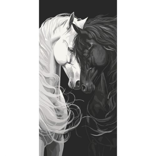 Картина за номерами "Світло і тінь" 40х80 см  мініатюра фото 1