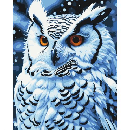 Картина за номерами "Нічний птах" 40х50 см  мініатюра фото 1