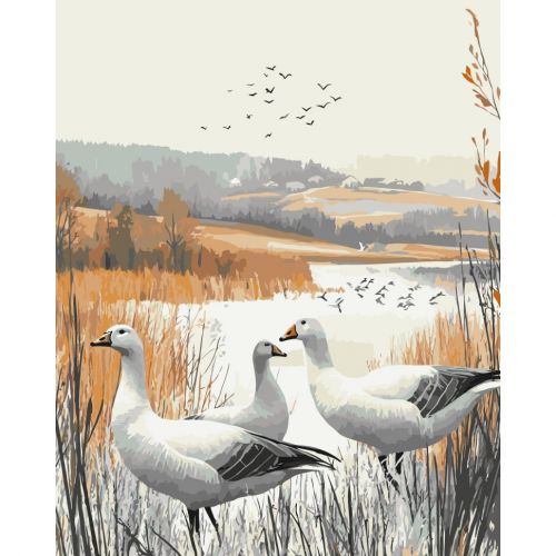 Картина за номерами "Осінні тіні" 40х50 см  мініатюра фото 1