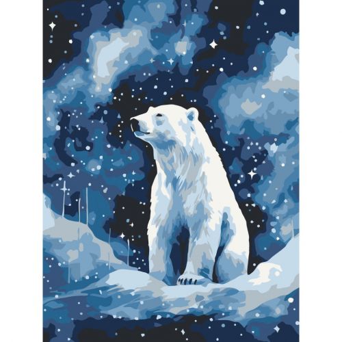 Картина за номерами "Полярний ведмідь" 30х40 см  мініатюра фото 1