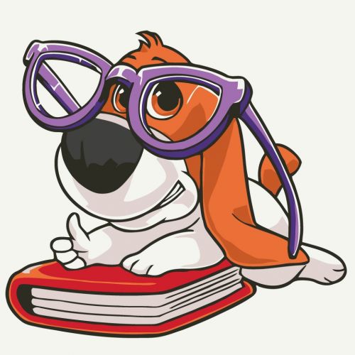 Картина за номерами "Песик Розумник" 30х30 см  мініатюра фото 1