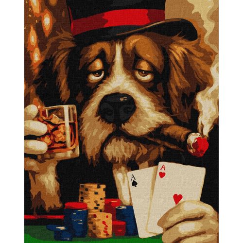 Картина по номерах "Бім дійсно втомився" 40х50 см  мініатюра фото 1