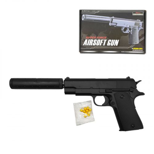 Пістолет мет.  кульки, у короб.  21,5*14*3 см  мініатюра фото 1