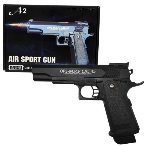 Пістолет з металевими деталями (коробка 25*18*4,5 см)  мініатюра фото 1