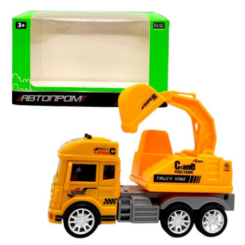 Машинка з металевою кабіною "Автопром" (ЕКСКАВАТОР)  мініатюра фото 1