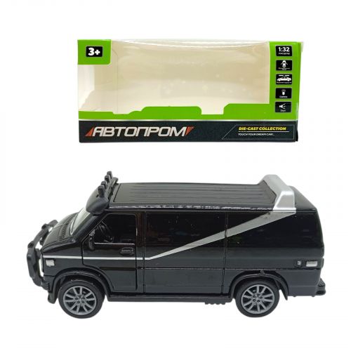 Машина мет. 1:32 DODGE VAN З (СІРОЮ) СМУЖКОЮ  мініатюра фото 1