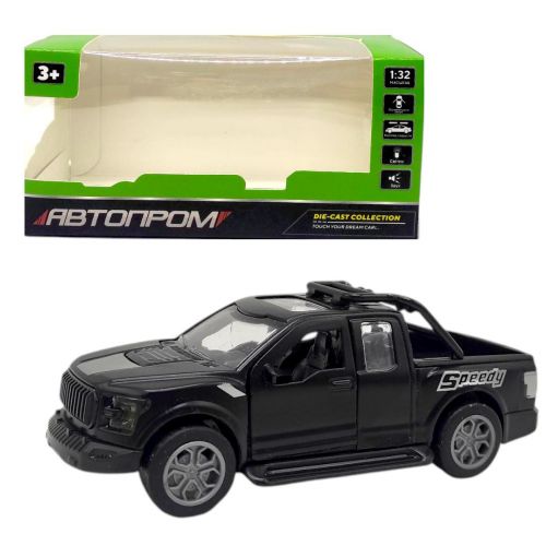 Машинка металлическая "АВТОПРОМ, FORD PICUP", ЧЕРНЫЙ (коробка - 15х7х7 см)  мініатюра фото 1