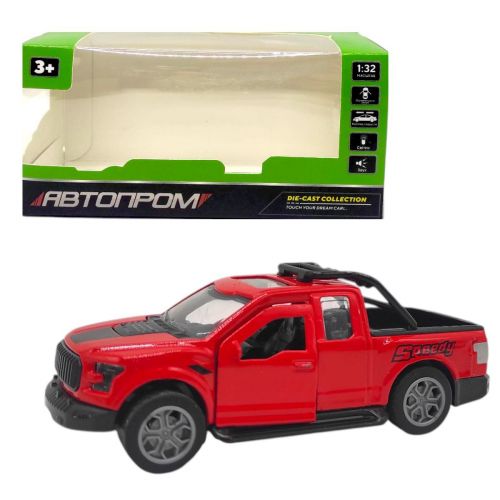 Машинка металлическая "АВТОПРОМ, FORD PICUP", КРАСНЫЙ (коробка - 15х7х7 см)  мініатюра фото 1