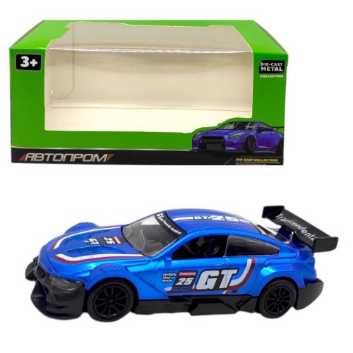 Машинка металлическая "АВТОПРОМ 1:36 BMW", СИНЯЯ (коробка - 15,5х7х8 см)  мініатюра фото 1