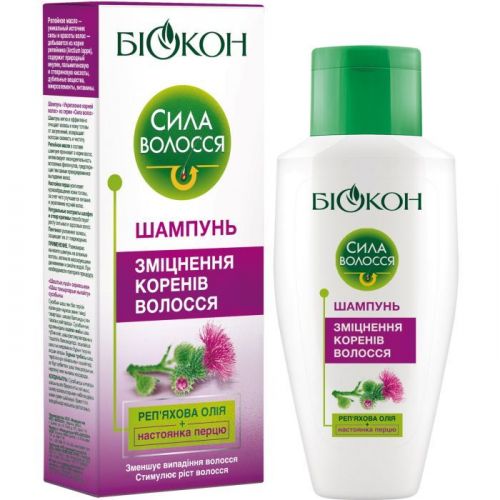 Біокон Шампунь Сила Волосся зміцнення коренів волосся, 215мл  мініатюра фото 1
