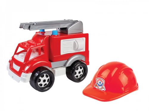 Машинка с каской "Малыш-Пожарник ТехноК" фото