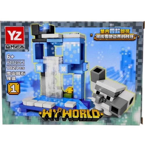 КОНСТРУКТОР "MINECRAFT/Майнкрафт" (ВИД 1) коробка - 19х14х4,5 см  мініатюра фото 1