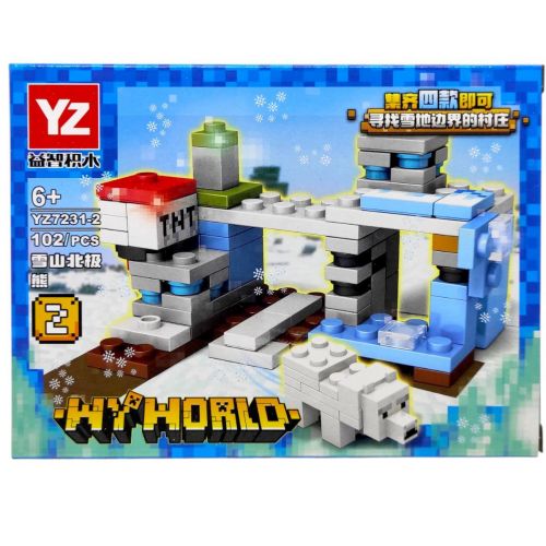 КОНСТРУКТОР "MINECRAFT/Майнкрафт" (ВИД 2) коробка - 19х14х4,5 см  мініатюра фото 1