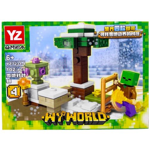 КОНСТРУКТОР "MINECRAFT/Майнкрафт" (ВИД 4) коробка - 19х14х4,5 см  мініатюра фото 1