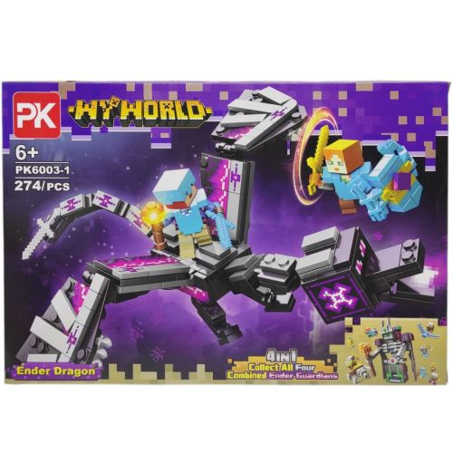 КОНСТРУКТОР "MINECRAFT/Майнкрафт" (ВИД 1) коробка - 34,5х24х5 см  мініатюра фото 1