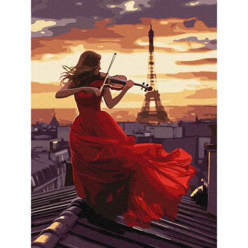 Картина за номерами "Гра на скрипці" 30x40 см  мініатюра фото 1