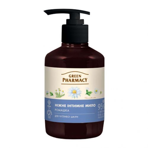 Green Pharmacy Мило для інтимної гігієни Ромашка, 370мл  мініатюра фото 1