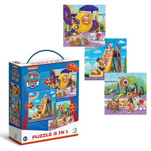 Пазл 3в1 "Щенячий патруль.  Ігровий майданчик"  мініатюра фото 1