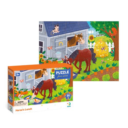 Пазл "Обід для коника" 30 ел  мініатюра фото 1